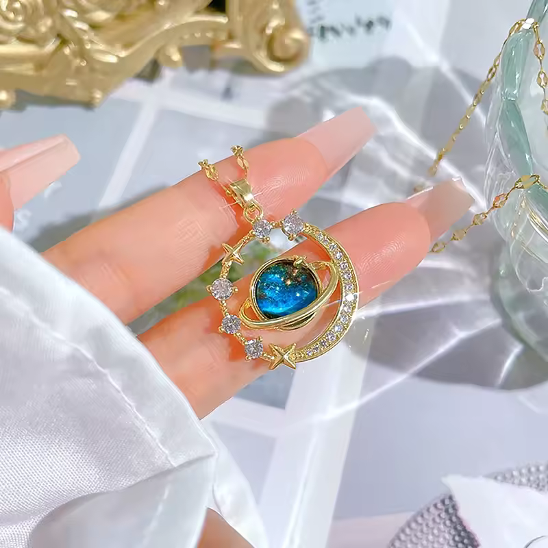Starry Sky Planet Necklace