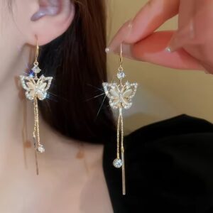 Butterfly Tassel Earrings