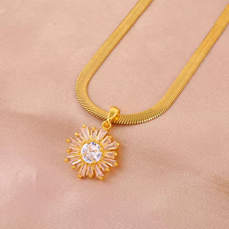 Sunflower Totem Pendant Necklace - Image 7