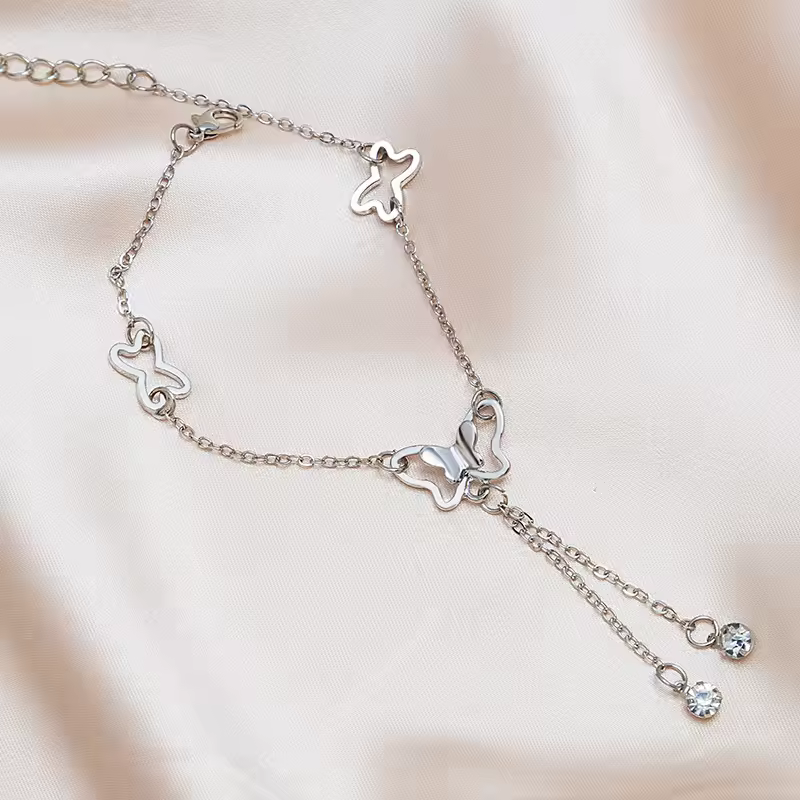 Butterfly Zircon Foot Chain - Image 2