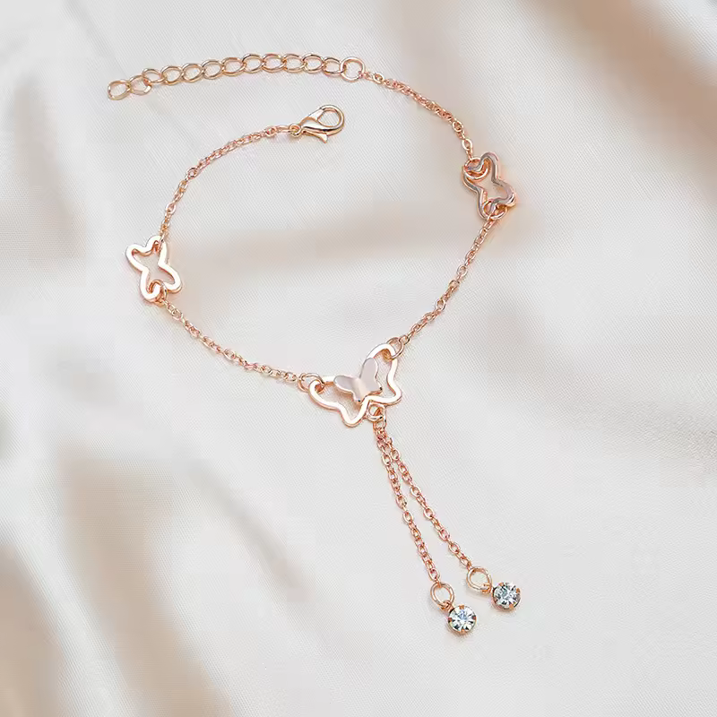 Butterfly Zircon Foot Chain - Image 3