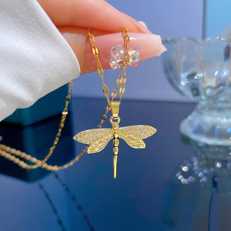 Dragonfly Pendant Necklace - Image 3